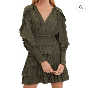 Ulla Johnson Soraya Olive Dress sz 2